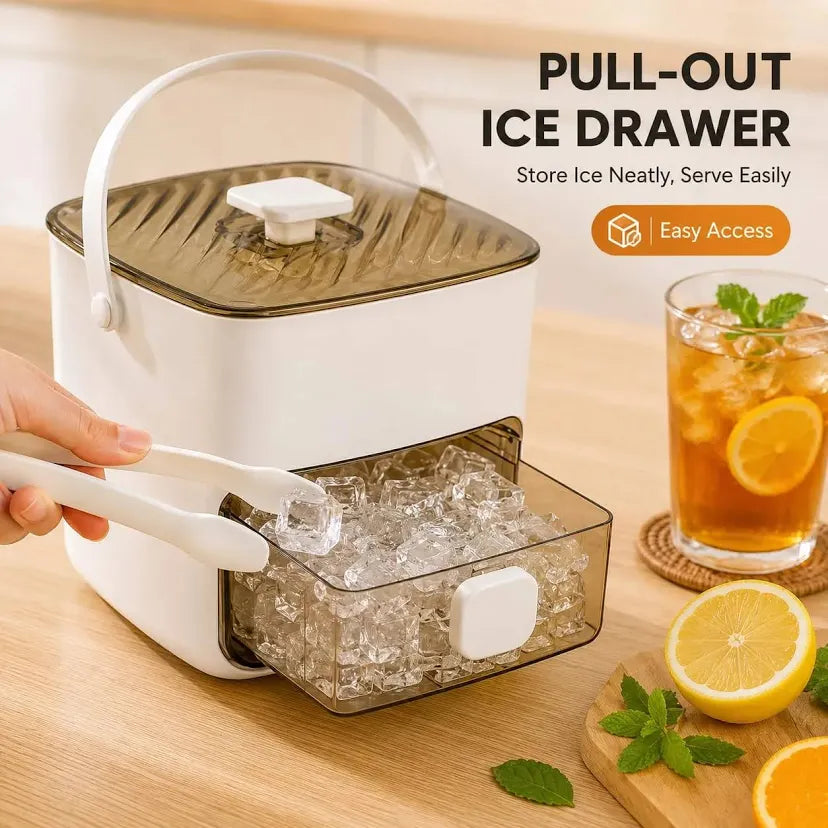 Glacia™ | 2-in-1 Press-to-Release Ice Cube System & Storage